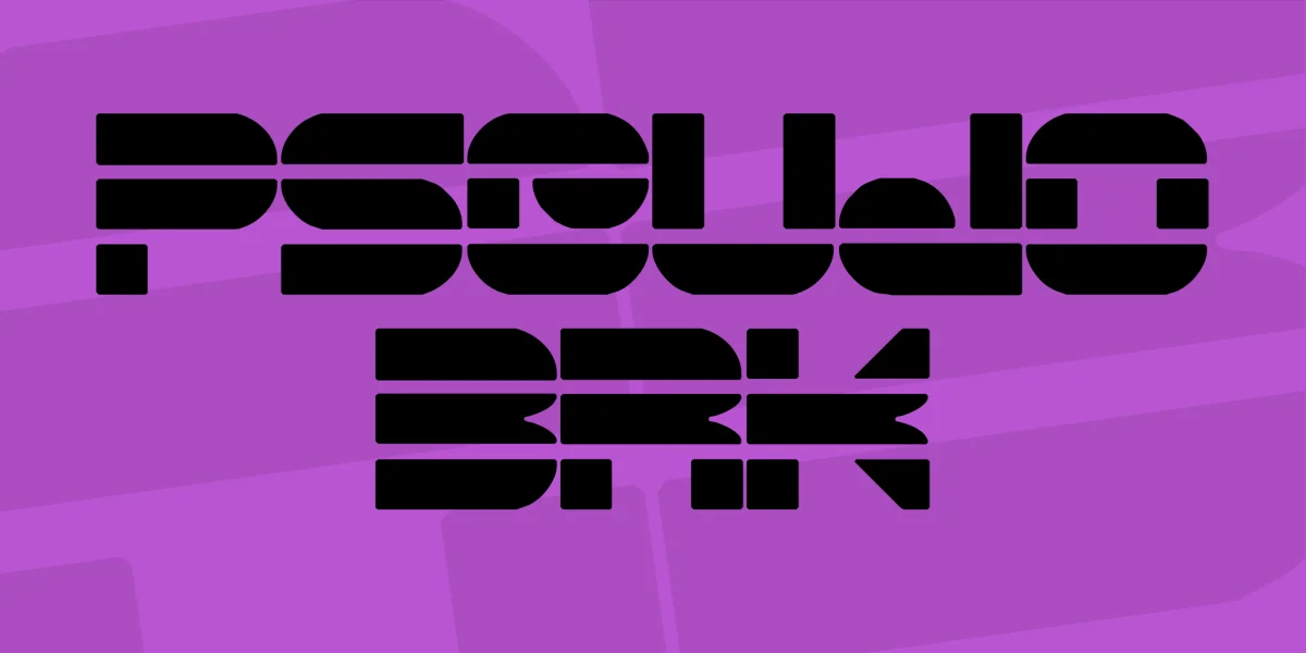 Pseudo BRK Font