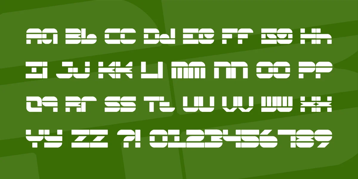 Pseudo BRK Font preview 2