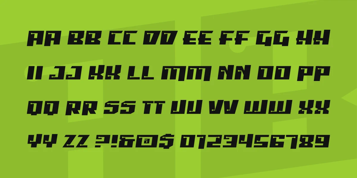 Psiphoon BB Font preview 3