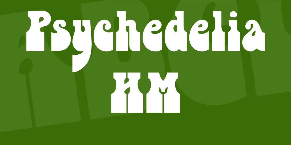 Psychedelia HM Font preview 2