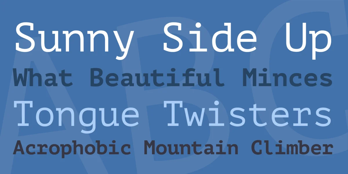 PT Mono Font Family preview 2
