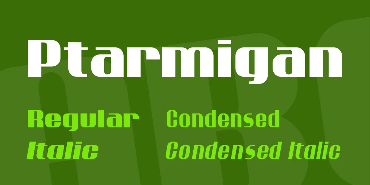 Ptarmigan Font Family