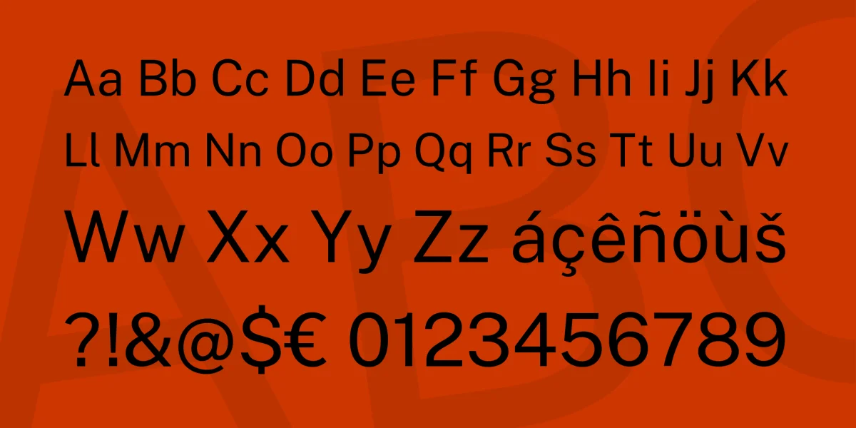 Public Sans Font Family preview 4
