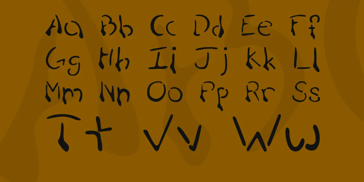 Puddle Font preview 4