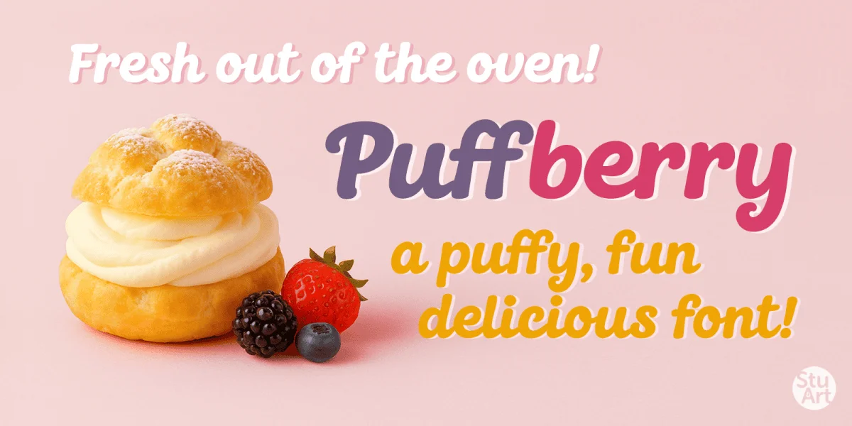 Puffberry Font