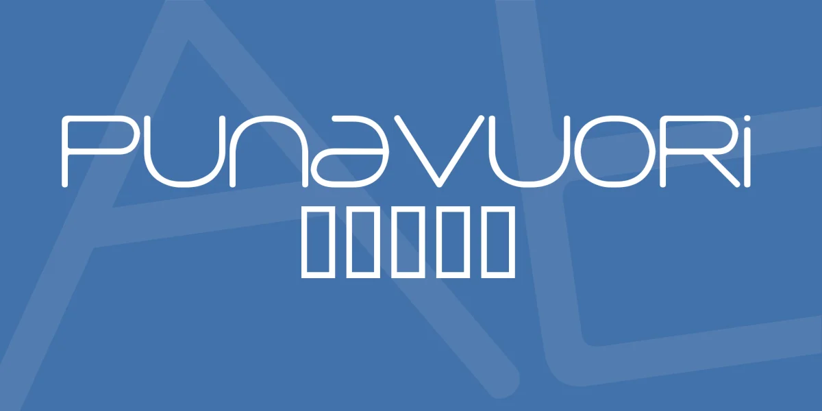 Punavuori 00150 Font preview 2