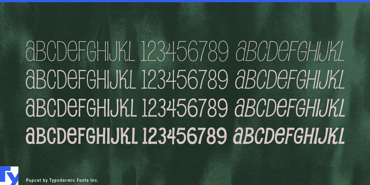 Pupcat Font preview 3