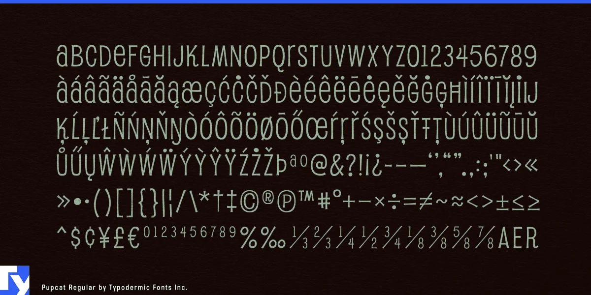 Pupcat Font preview 7
