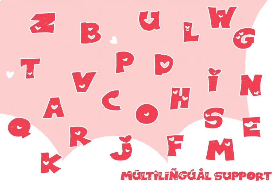 PUPPY LOVE BRUSH Font preview 14