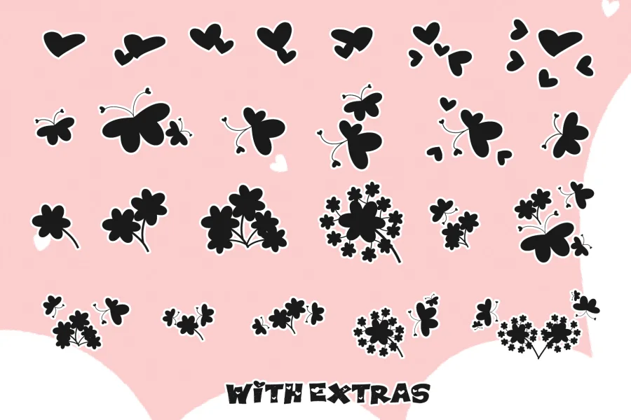 PUPPY LOVE BRUSH Font preview 7