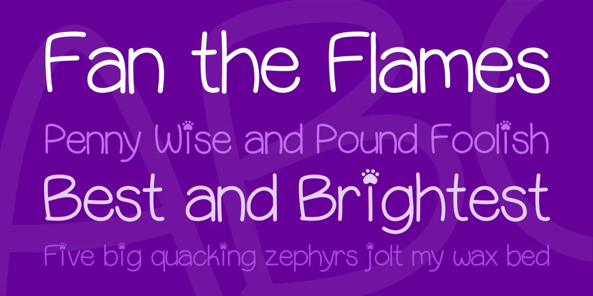 Puppy Bellies Font preview 3