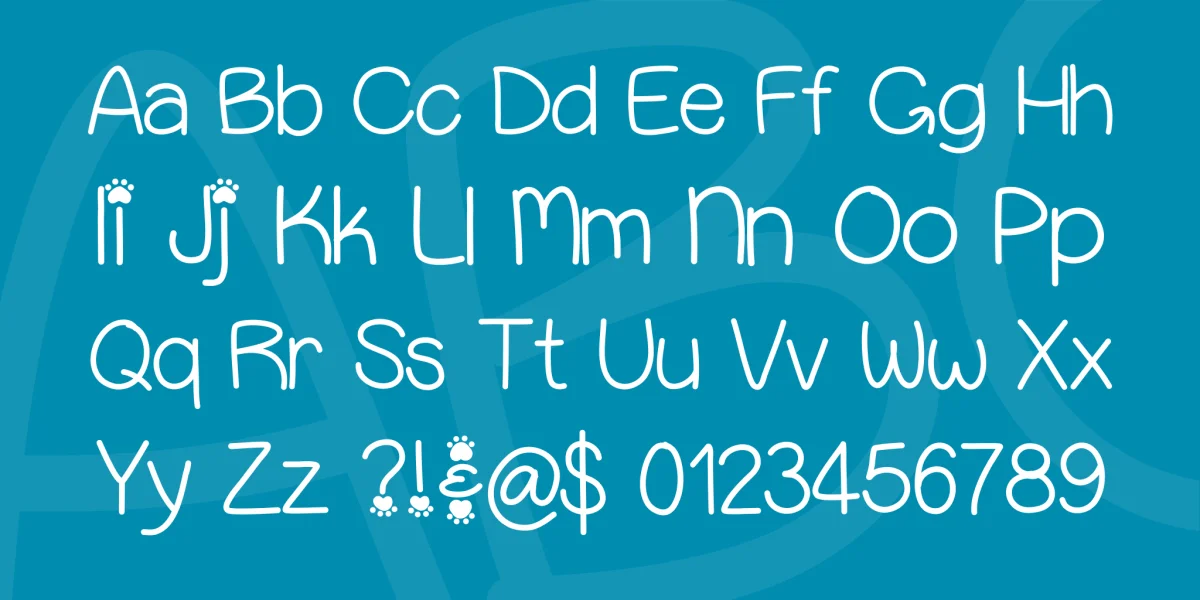 Puppy Bellies Font preview 5