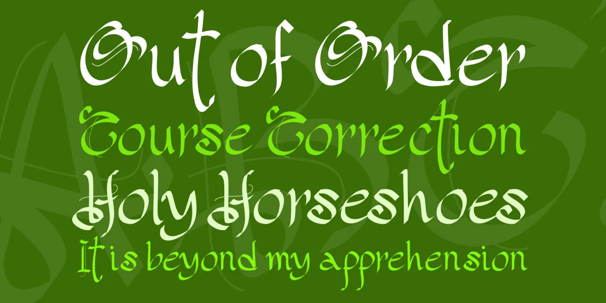 PW Gothic Style Font preview 3