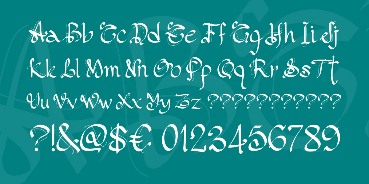PW Gothic Style Font preview 5
