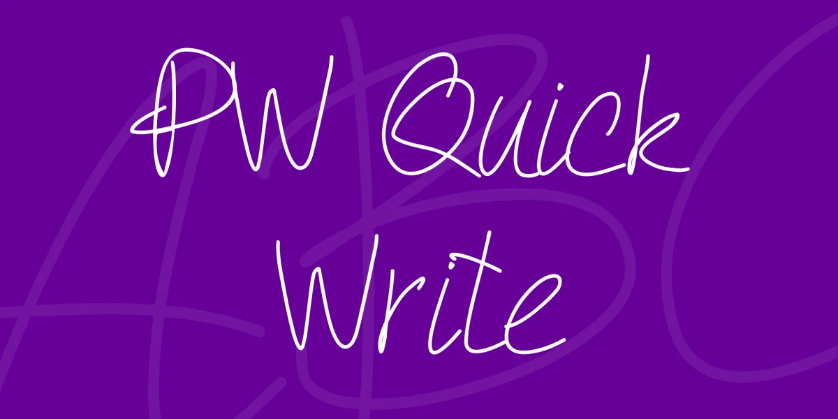 PW Quick Write Font preview 2
