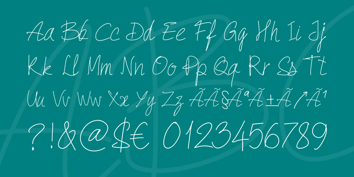 PW Quick Write Font preview 5