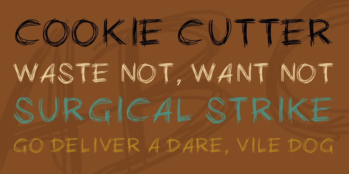 PWChalk Font preview 2