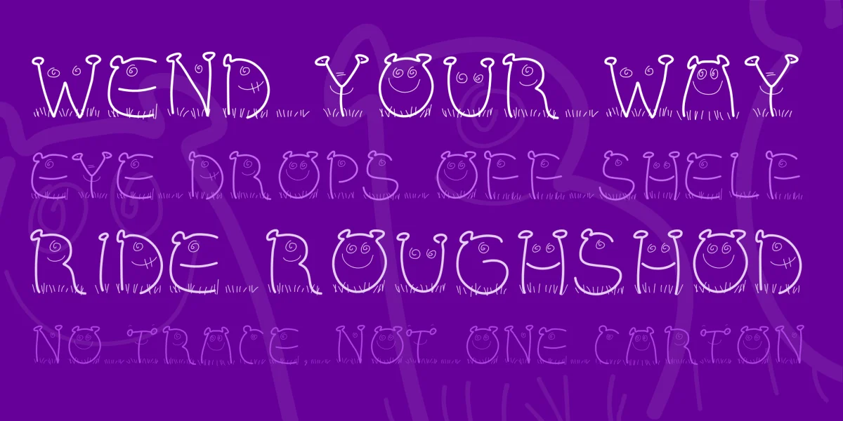 PW Children Font preview 3