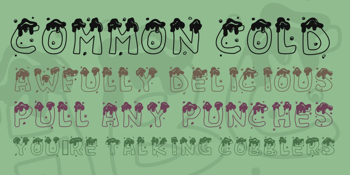 PWChristmascandies Font preview 2
