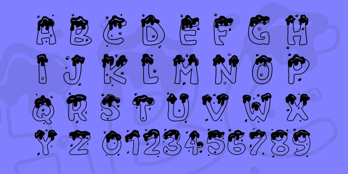 PWChristmascandies Font preview 3