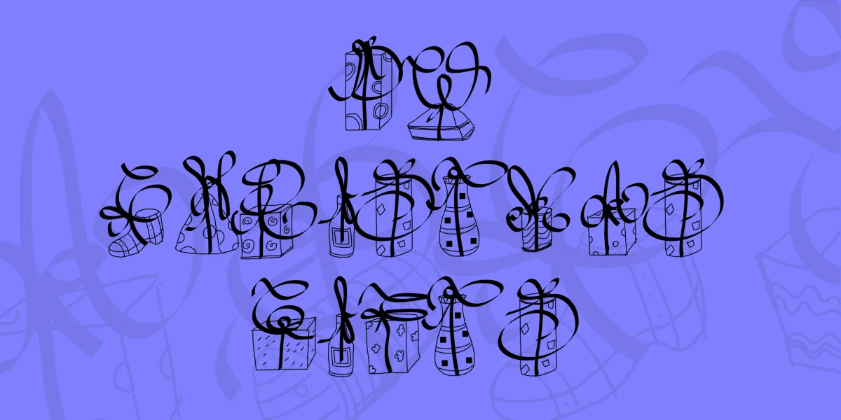 PW Christmas Gifts Font