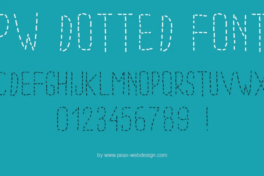 PWDottedFont Font