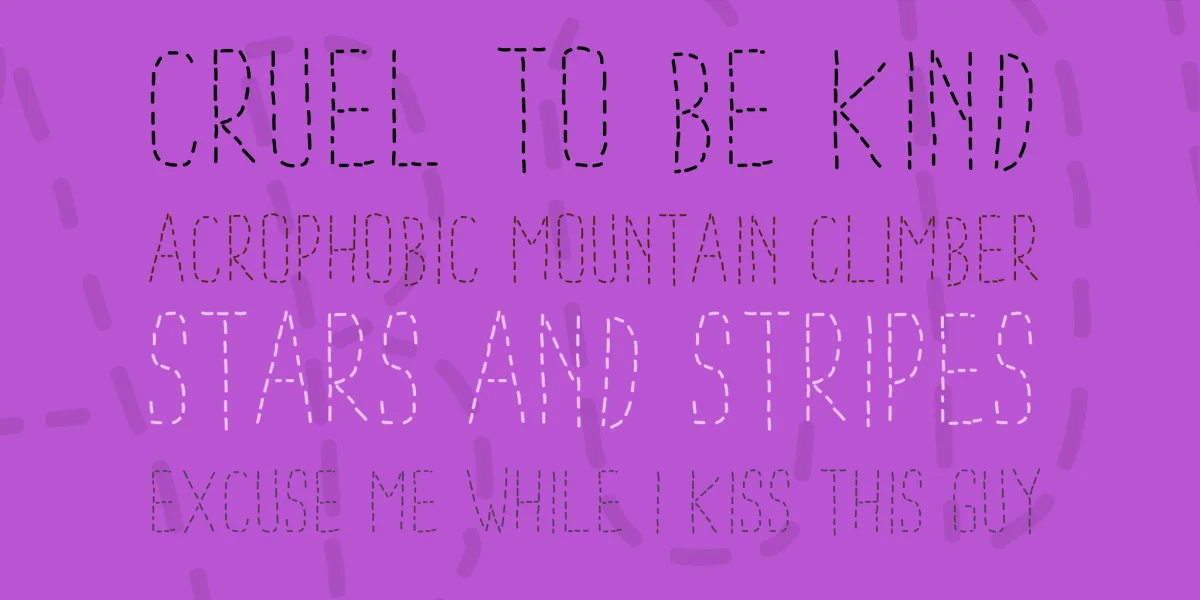 PWDottedFont Font preview 2