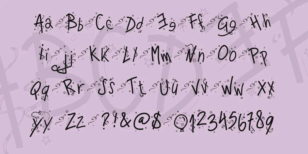 PW Happy New Year Font preview 4