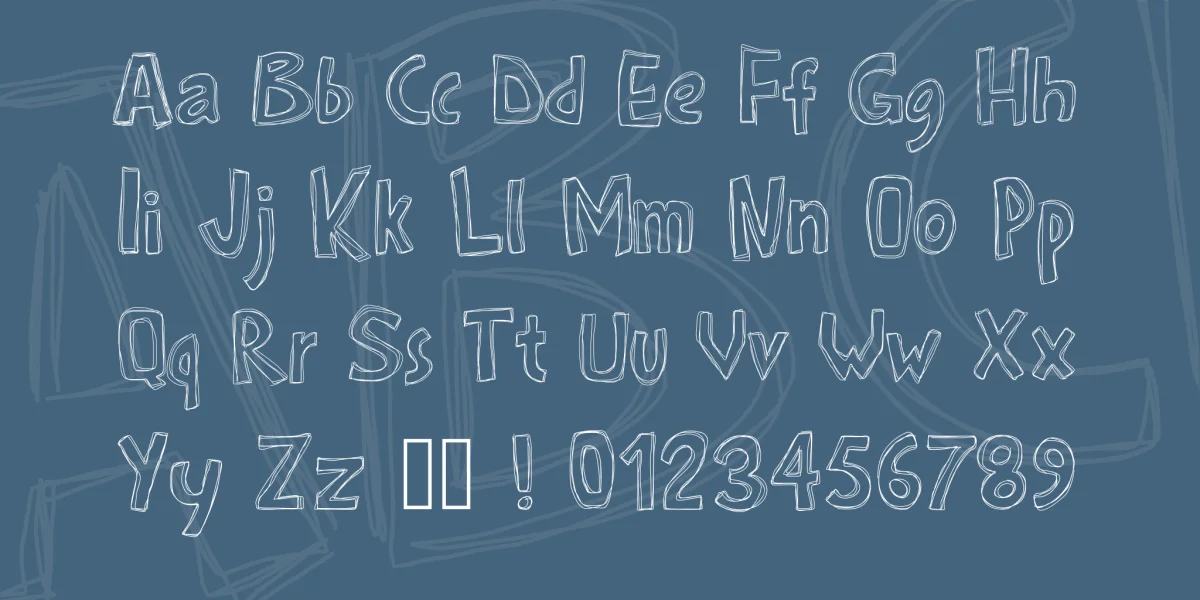 PWRoughs Font preview 3