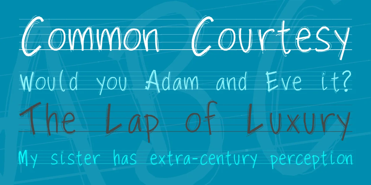 PW Scolar Paper Font preview 3