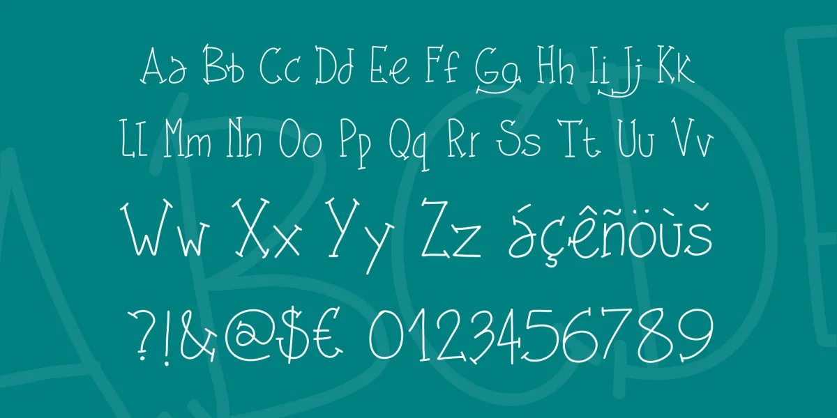 PW Shes Amazing Font preview 3