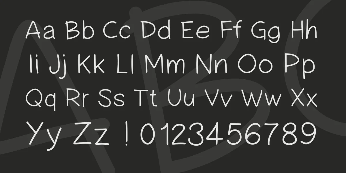 PW Simple Handwriting Font preview 4