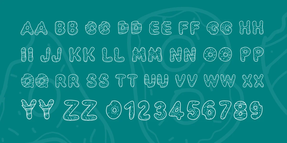 PW Yummy Donuts Font preview 3