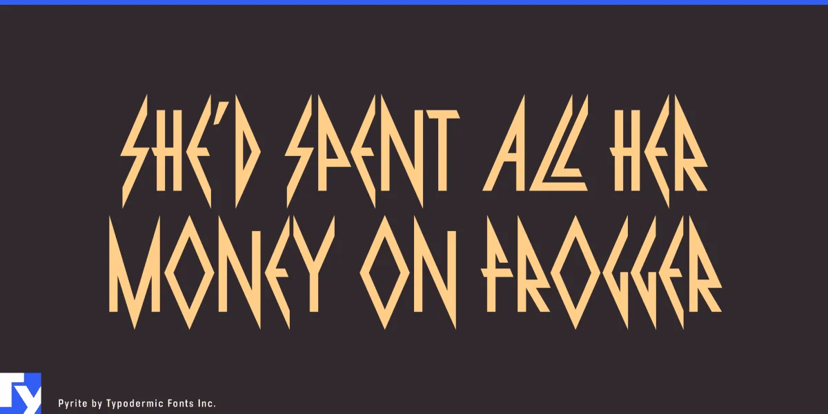 Pyrite Font preview 4