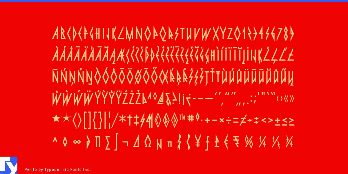 Pyrite Font preview 5