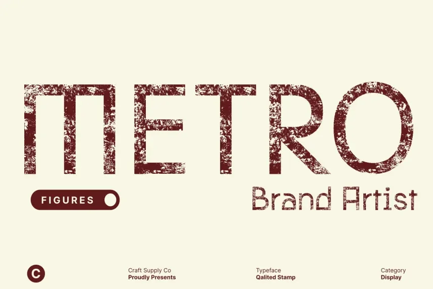 Qalited Stamp Font preview 3