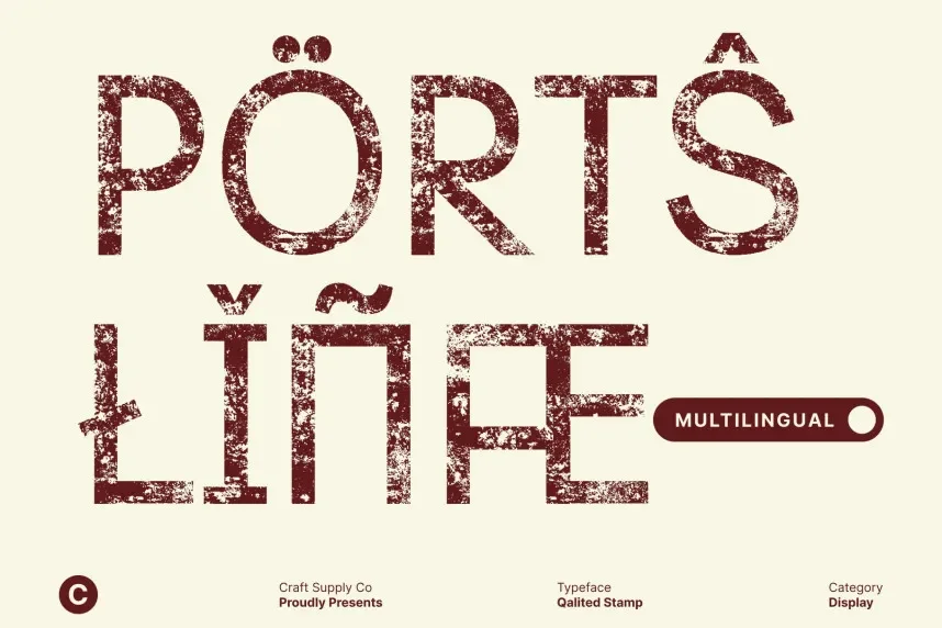 Qalited Stamp Font preview 5