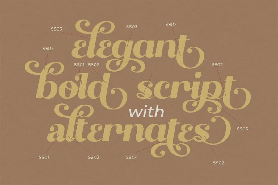 Qanthura Typeface Font preview 5