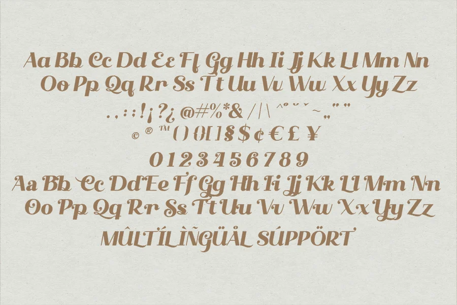 Qanthura Typeface Font preview 6