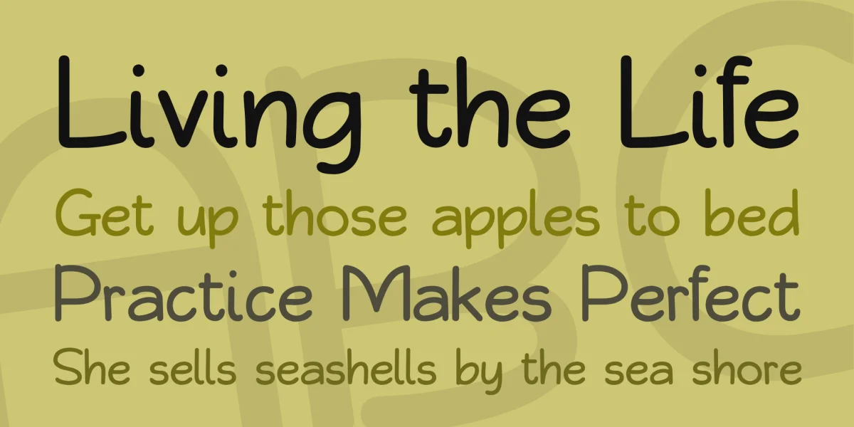 Qarmic sans Font preview 2
