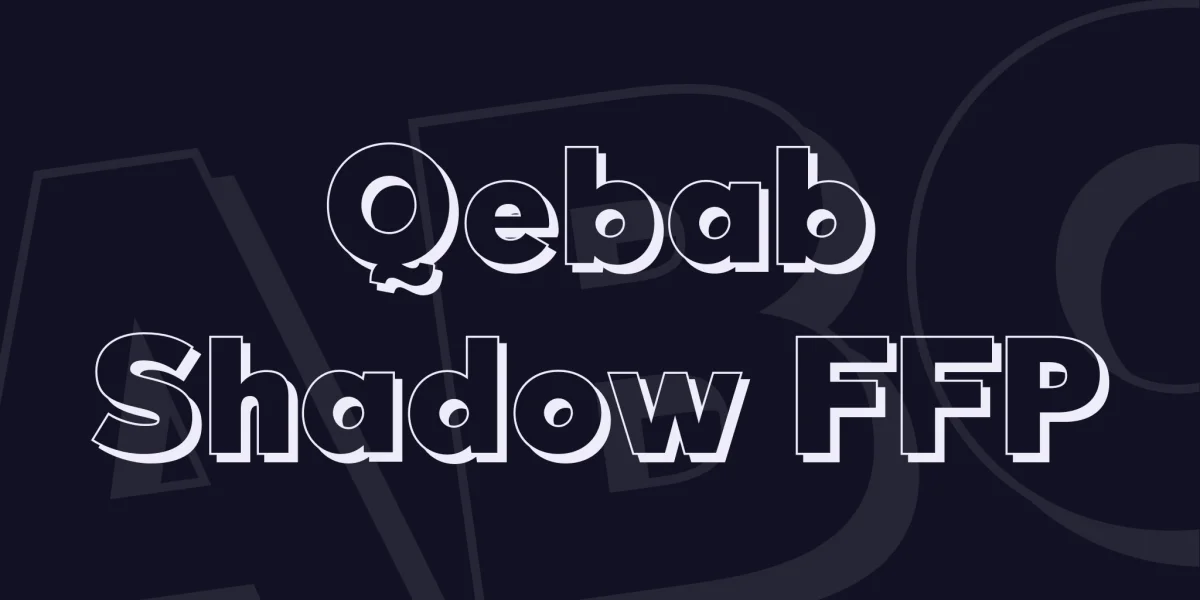 Qebab Shadow FFP Font