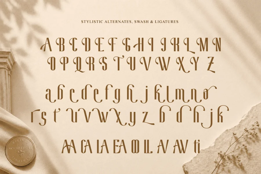 Qenhalion Font preview 6