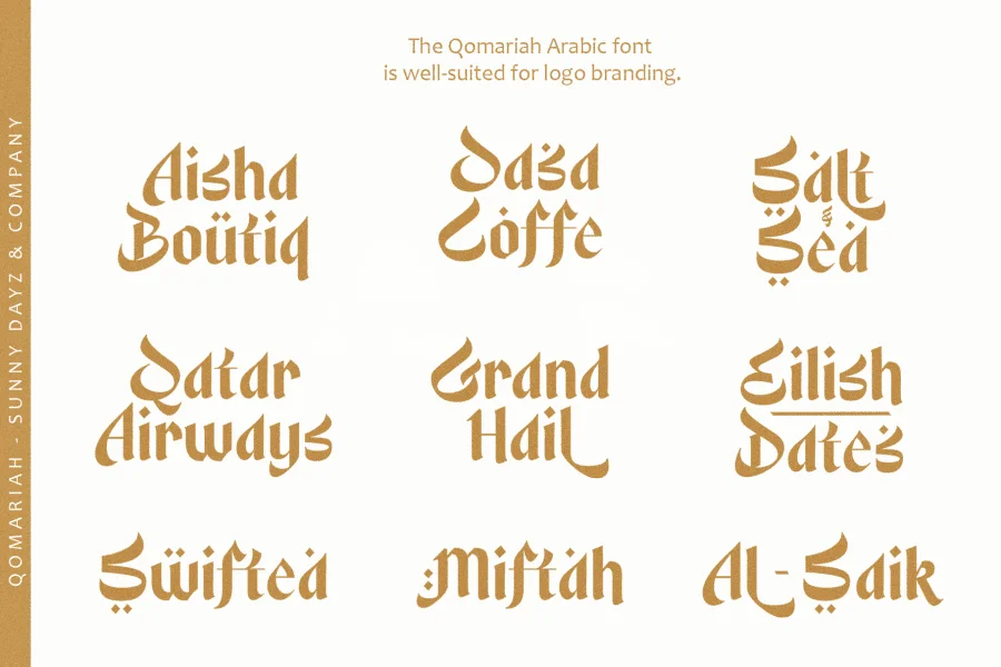 Qomariah Arabic Font preview 2