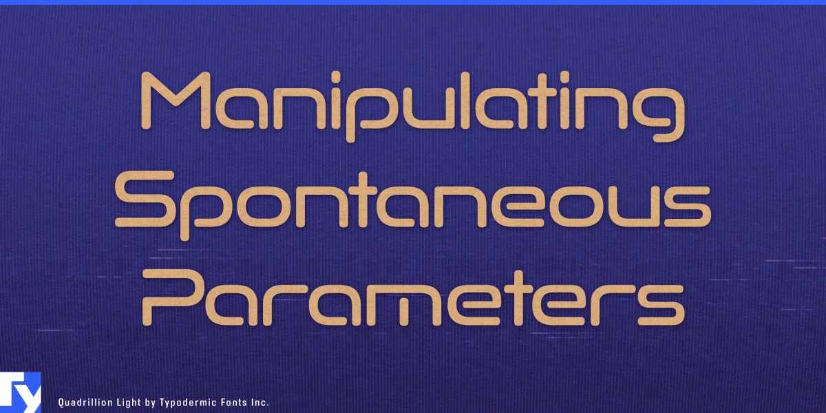 Quadrillion Font Family preview 6