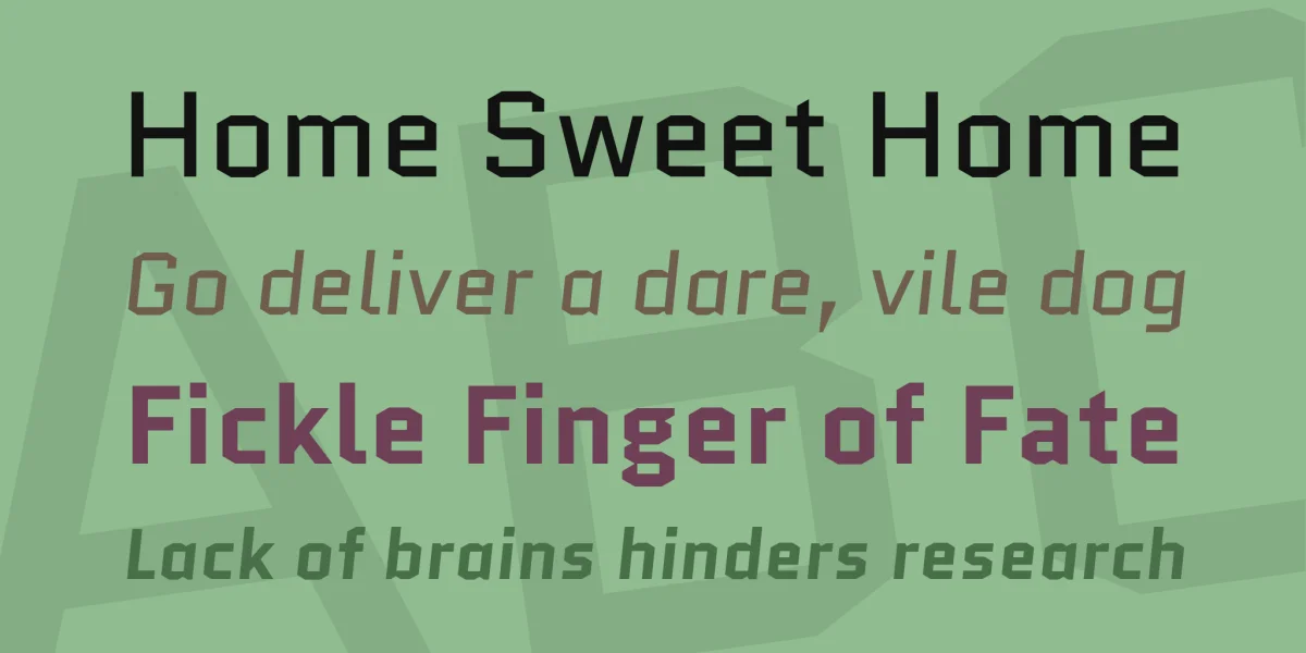 Quantico Font Family preview 2