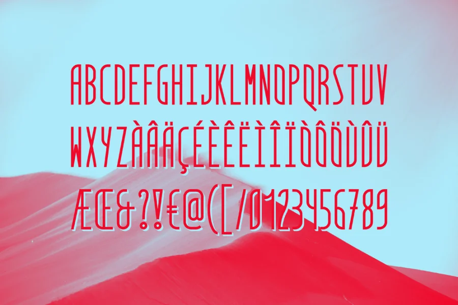 Quatre Quarts Font preview 5
