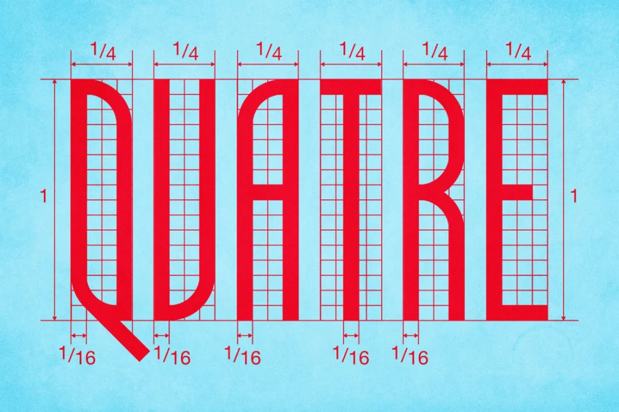 Quatre Quarts Font preview 7