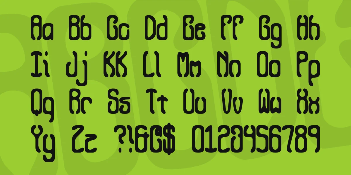 Queasy Font Family preview 3