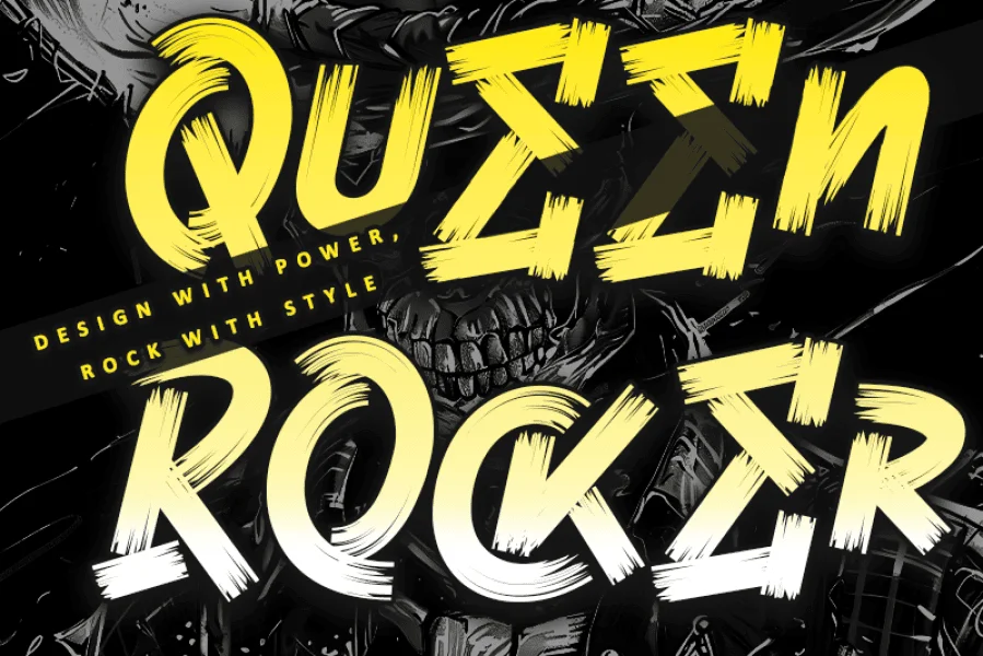 Queen Rocker-Personal use Font