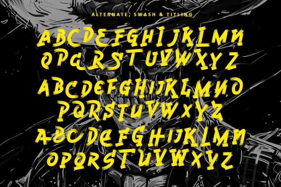 Queen Rocker-Personal use Font preview 7